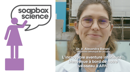 Alexandra Baroni à Soapbox Science Bruxelles